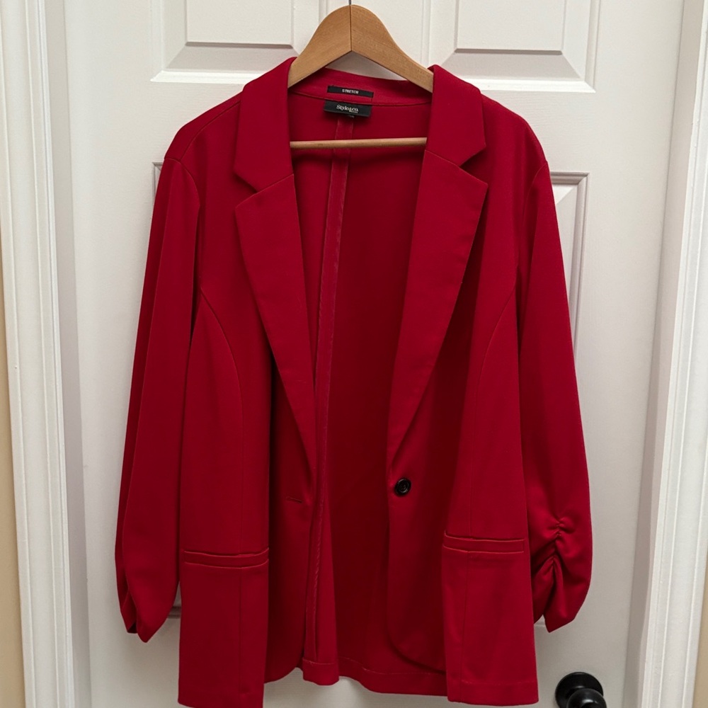 Style & Co. Women's Red Blazer